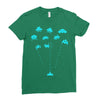 space invaders Ladies Fitted T-Shirt
