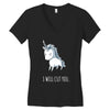 stabby the unicorn Women's V-Neck T-Shirt