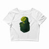 pocket raptor Crop Top