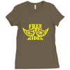 free mustache rides t shirt Ladies Fitted T-Shirt