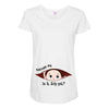 July Peeking Out Baby Boy Maternity Scoop Neck T-shirt
