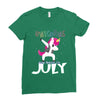 july born unicorns Ladies Fitted T-Shirt