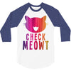 CHECK MEOWT CAT 3/4 Sleeve Shirt