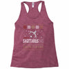 santa sagittarius christmas ugly t shirts Racerback Tank