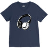 headphones black humor V-Neck Tee