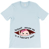 February Peeking Out Asian Baby Girl T-Shirt