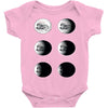 the phases of the moon of laika dog Baby Bodysuit