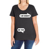 I am Hungry Me Too Mom and Baby Talking Ladies Curvy T-Shirt