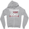 train insaiyan gym training to beat goku or krillin dbz dragon ball z Zipper Hoodie