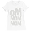 om nom nom Ladies Fitted T-Shirt
