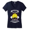Trainning To Go Super Saiyan Women's V-Neck T-Shirt
