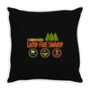 camp fire swamp Throw Pillow