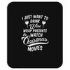 drink wine &amp; watch christmas movies Mousepad