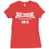 rocky marciano the brooklyn blockbuster 49 0 logo Ladies Fitted T-Shirt