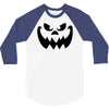 evil pumpkin face halloween costume 3/4 Sleeve Shirt