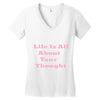 life is all Women's V-Neck T-Shirt