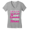 Savta Was Created Because Need Real Heroes Women's V-Neck T-Shirt
