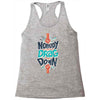 nobody can drag me down Racerback Tank