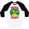 pizza party 3/4 Sleeve Shirt