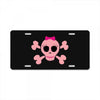 fummy pink skull long sleeve License Plate
