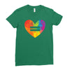 Lgbt Heart Ladies Fitted T-Shirt