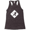 ninja crossing sign Racerback Tank