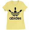 the dude abides Ladies Fitted T-Shirt