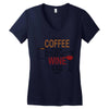 give me cofee or wine Women's V-Neck T-Shirt