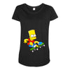 skate bart Maternity Scoop Neck T-shirt