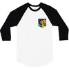 Flower Pocket 3/4 Sleeve Shirt