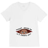 January Peeking Out Baby Boy V-Neck Tee