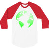 Earth Themed Funny 3/4 Sleeve Shirt