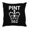 british pint funny Throw Pillow
