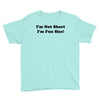 im not short funny t shirt humor nerd geek tee s 3xl Youth Tee