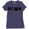meow Ladies Fitted T-Shirt