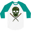 skull grass 3/4 Sleeve Shirt