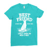 Best Friend German Shepherd Ladies Fitted T-Shirt