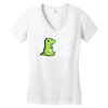 sad t rex Women's V-Neck T-Shirt