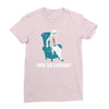 why so british Ladies Fitted T-Shirt
