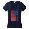 usa beer pong champ Women's V-Neck T-Shirt