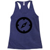 clock black Racerback Tank