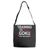 train insaiyan gym training to beat goku or krillin dbz dragon ball z Adjustable Strap Totes