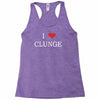clunge funny Racerback Tank