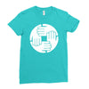 dj remix funny mens Ladies Fitted T-Shirt