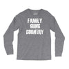 family, guns, country Long Sleeve Shirts