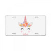 birthday unicorn family series sister License Plate