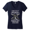 funny rfart ninja Women's V-Neck T-Shirt
