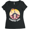 scorpio girl Women's Triblend Scoop T-shirt