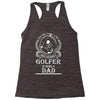 Golfer Dad Racerback Tank