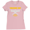 drone on Ladies Fitted T-Shirt